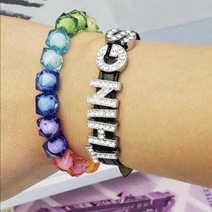 Faux Leather 8mm PERSONALIZED Name Bracelets